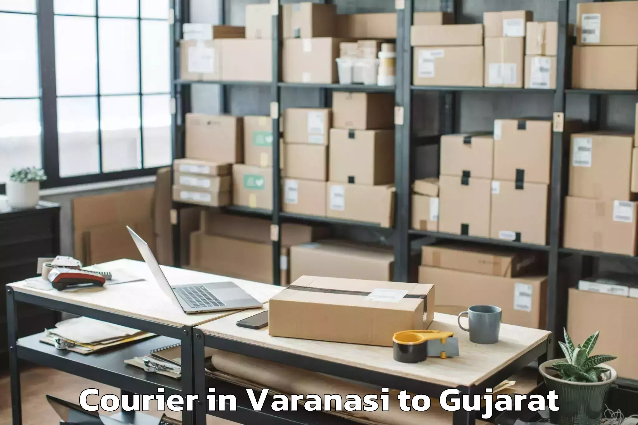 Easy Varanasi to Savli Courier Booking